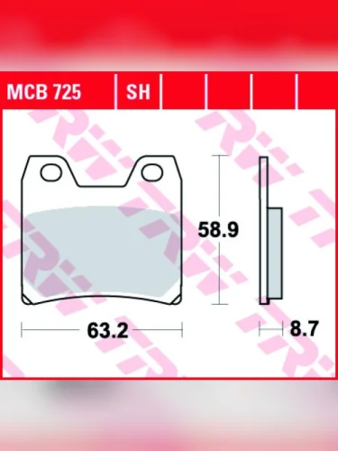 Тормозные колодки TRW MCB725SH TRW mcb725sh