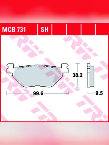 Тормозные колодки TRW MCB731 TRW mcb731