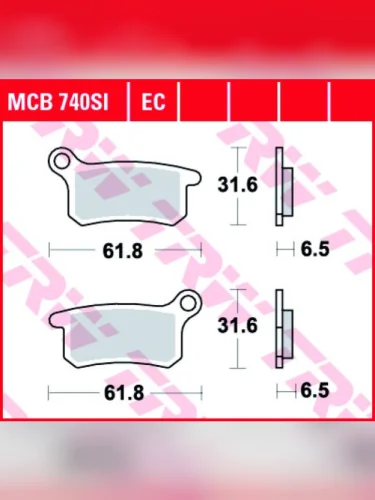 Тормозные колодки TRW MCB740SI TRW mcb740si
