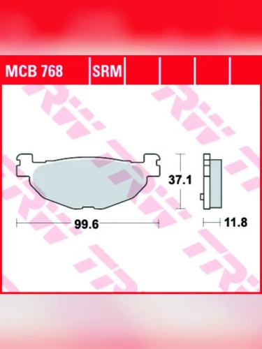 Тормозные колодки TRW MCB768 TRW mcb768