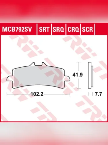 Тормозные колодки TRW MCB792SV TRW mcb792sv