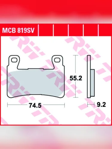 Тормозные колодки TRW MCB819SV TRW mcb819sv