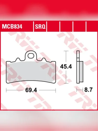 Тормозные колодки TRW MCB834SV TRW mcb834sv