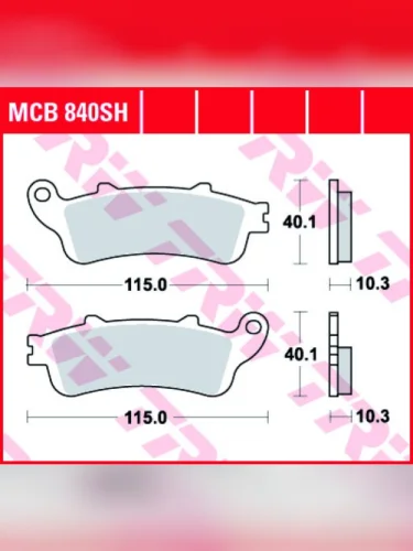 Тормозные колодки TRW MCB840SH TRW mcb840sh