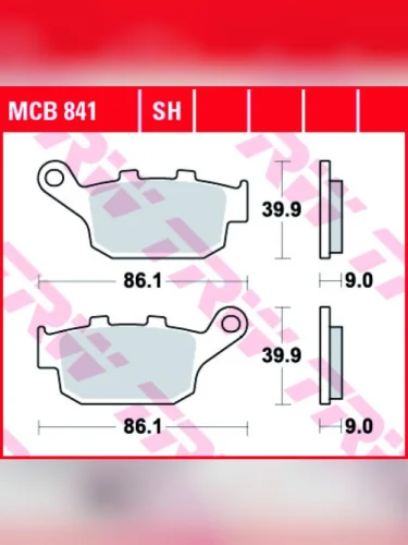 Тормозные колодки TRW MCB841SH TRW mcb841sh