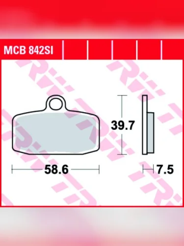 Тормозные колодки TRW MCB842SI TRW mcb842si