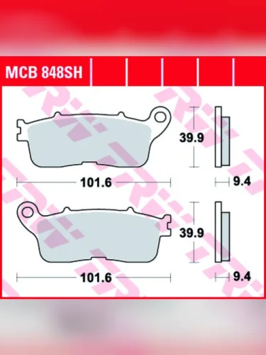 Тормозные колодки TRW MCB848SH TRW mcb848sh