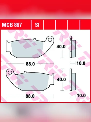 Тормозные колодки TRW MCB867SI TRW mcb867si