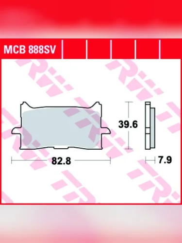 Тормозные колодки TRW MCB888SV TRW mcb888sv