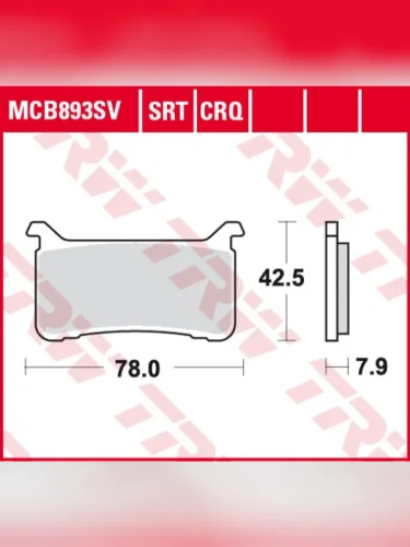 Тормозные колодки TRW MCB893SV TRW mcb893sv