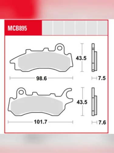 Тормозные колодки TRW MCB895 TRW mcb895
