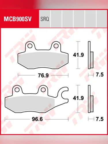 Тормозные колодки TRW MCB900SV TRW mcb900sv