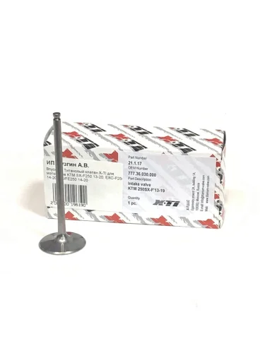 Впускной Титановый клапан X-TI для мотоцикла KTM SX-F250 13-24, EXC-F250 14-24, FCFE250 14-24 Клапаны XT-I xti-sxf250-14in