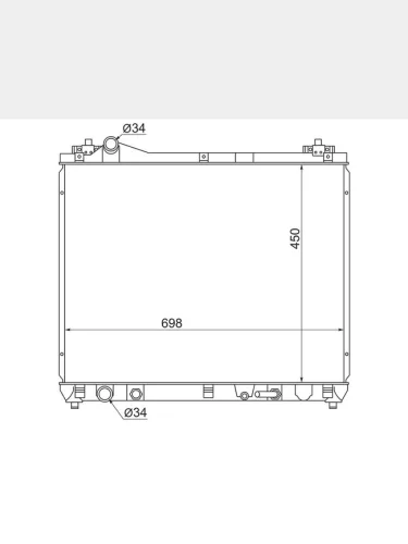 Радиатор Suzuki Grand Vitara 05-16 SAT st-01-0040