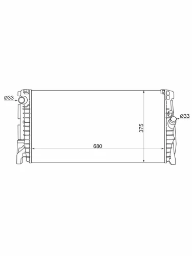 Радиатор BMW 1-Series 19-  X1 19-22  2-Series Active Tourer 18-  X2 17- SAT st-10-0192
