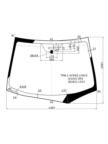 Стекло лобовое (Датчик дождя) Honda Insight 08-14 XYG tm8-l-vcpss lfwx