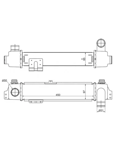 Интеркулер KIA SORENTO 02-03 (140л.с.) SAT st-28190-4a101
