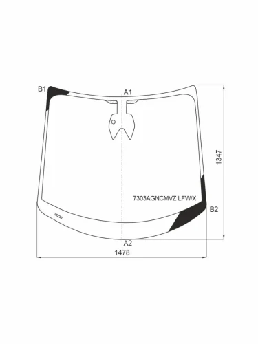 Стекло лобовое (Камера Датчик дождя) Renault Grand Scenic 16-  Scenic 16-22 XYG 7303agncmvz lfwx