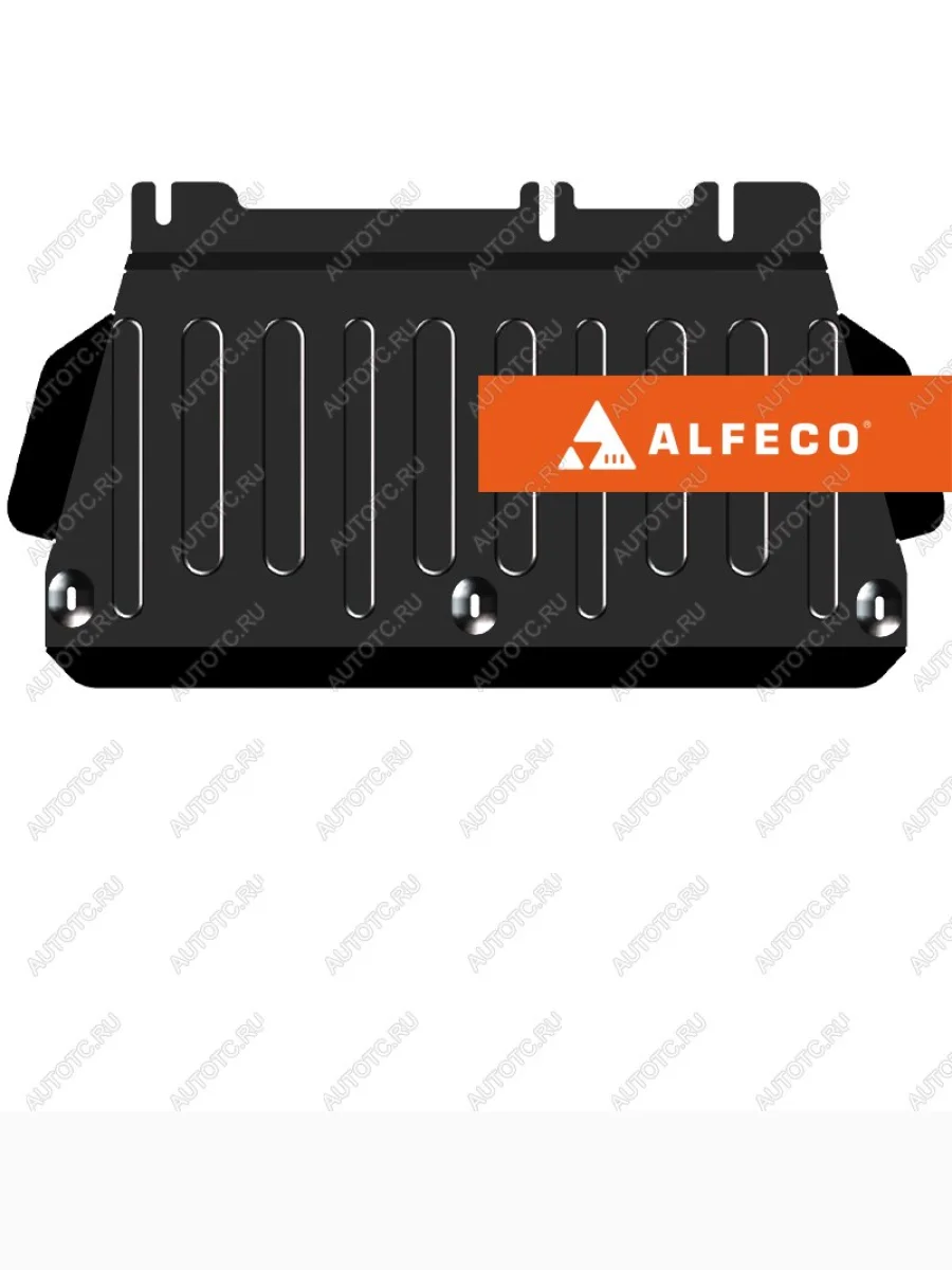 Защита РК (V-3,0 EcoBoost V6 бензин) ALFECO Ford Ranger DoubleCab (2022-2025) (алюминий 3 мм)  в Керчи Республика Крым