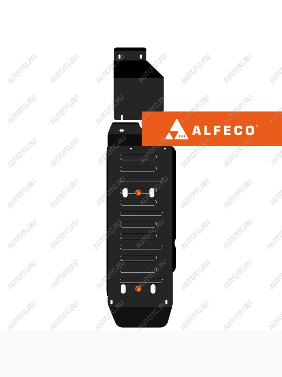 Защита топливного бака (2 части)(V-2,0MT; 2,0TD) ALFECO Sollers ST6 пикап (2023-2025) (алюминий 3 мм)  с доставкой в г. Керчь