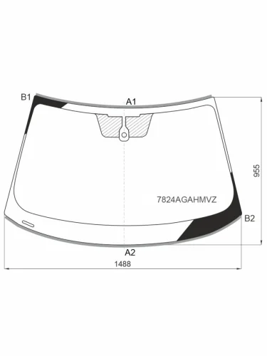 Стекло лобовое (Обогрев полный Датчик дождя Молдинг) Skoda Octavia 19- SISECAM 7824agahmvz