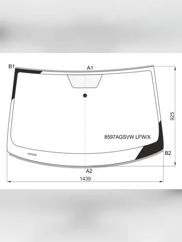 Стекло лобовое (Молдинг) Volkswagen Scirocco 08-17 XYG 8597agsvw lfwx