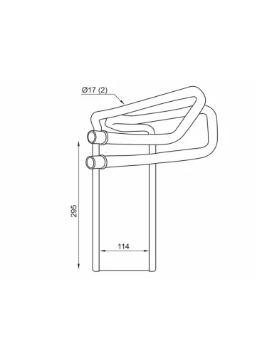 Радиатор отопителя салона LAND ROVER DISCOVERY 09-18RANGE ROVER SPORT 09-13 SAT st-87-0061