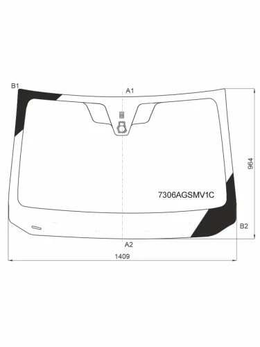 Стекло лобовое (Датчик дождя) Renault Duster 21- SISECAM 7306agsmv1c