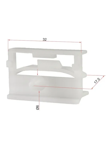 Клипса порога BMW (1 шт.) SAT st-ke-109