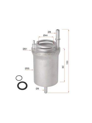 Фильтр топливный AUDI A2A3 2000-2013  SKODA FABIA 1999-2008 OCTAVIA 2004-2013  VAG GOLF  JETTA  SAT st-54-0027