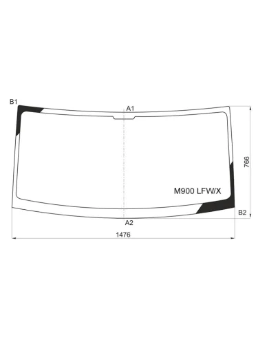 Стекло лобовое Daihatsu Thor 16-  Subaru Justy 16-  Toyota Roomy 16-  Tank 16-20 XYG m900 lfwx