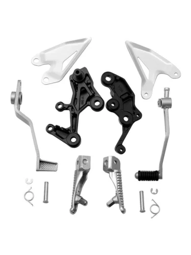 Подножки передние с кронштейнами для мотоцикла Kawasaki Ninja 400 18-23, Z400 19-23  пм-00030824