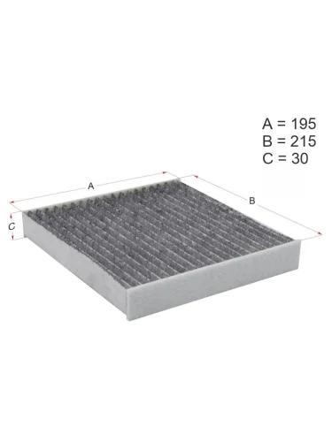 Фильтр салона угольный TOYOTA LAND CRUISER 200 07-PRADO 150 09-CAMRY 40 06-CAMRY 50 11-COROLLA DENSO dcf385k