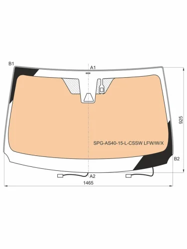 Стекло лобовое (Обогрев полный Камера Датчик дождя) Toyota RAV4 (XA40) 15-19 SAT spg-as40-15-l-cssw lfwwx