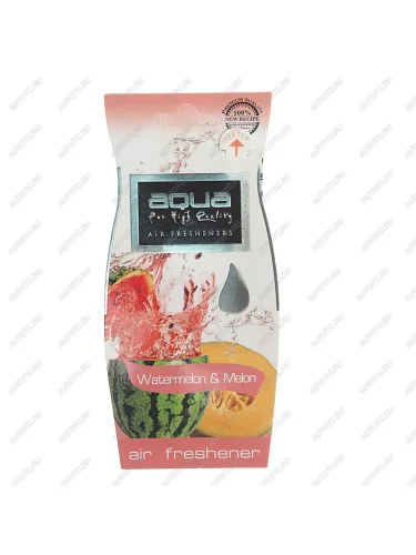 Ароматизатор подвесной пластина (watermelon & melon) Air Freshener Drop AQUA
