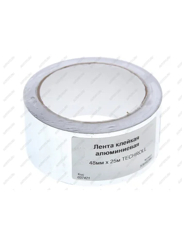 Лента клейкая алюминиевая 48ммх25м TECHROLL