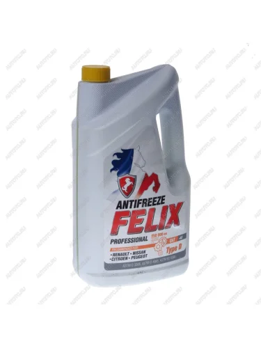 Антифриз желтый -40C 5кг G12+ TYPE D FELIX