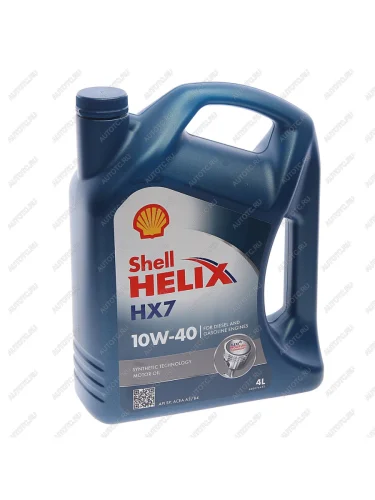 Масло моторное HELIX HX-7 10W40 A3B4SP псинт.4л SHELL