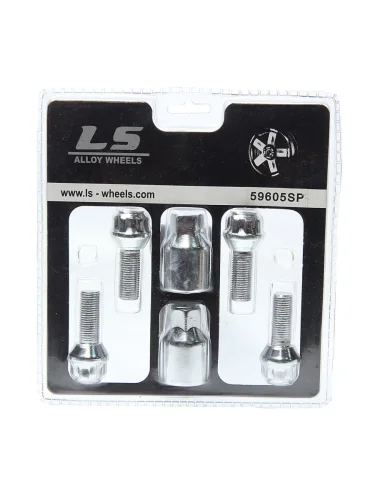 Болт колеса М12х1.25х29 секретки конус 2 ключа LS WHEELS