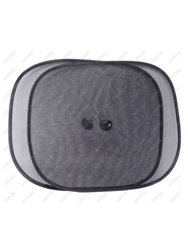 Шторка автомобильная для боковых стекол 44х38см присоска черная 2шт. AVS