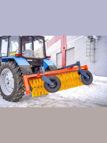 Щетка коммунальная МТЗ механическая от ВОМ 1800мм (колеса 5х10) БОЛЬШАЯ ЗЕМЛЯ