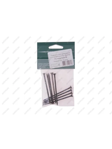 Саморез 4.2х76мм по дереву для ГКЛ черный (9шт.) МЕТИЗНЫЙ ДВОР