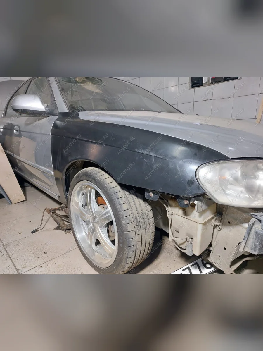 Комплект пластиковых передних крыльев Фанат Тюнинг  KIA Spectra (2000-2009) (неокрашенные (глянец под окраску))  с доставкой в г. Керчь