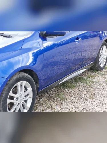 Пластиковые накладки порогов Фанат Тюнинг KIA Cerato  2 TD (2008-2013) седан