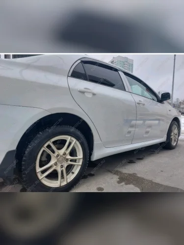 Пластиковые накладки порогов Фанат Тюнинг Toyota Corolla  E150 (2006-2013) седан дорестайлинг, седан рестайлинг