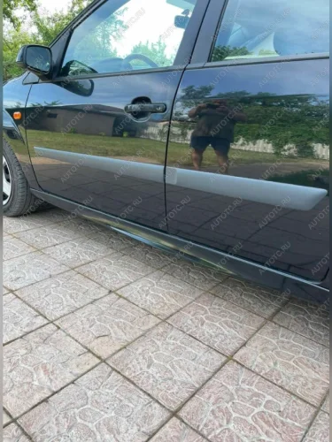 Пластиковые накладки порогов Фанат Тюнинг Ford Fusion ( 1,  2) (2002-2020) хэтчбэк дорестайлинг,  рестайлинг, хэтчбэк,  дорестайлинг, седан,  1-ый рестайлинг, седан, седан 2-ой рестайлинг