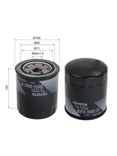 Фильтр масляный TOYOTA 1HZ 1KZTE
