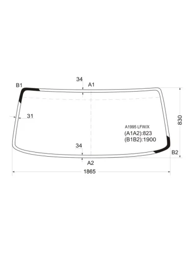 Стекло лобовое Foton Ollin BJ 1069 05-  Ollin BJ 1089 05-