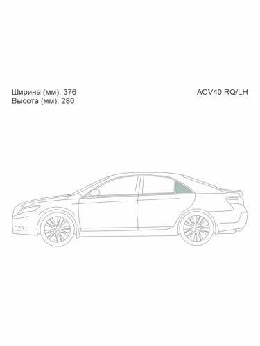 Стекло форточки (Сзади Слева Цвет зеленый) Toyota Camry (XV40) 06-11  Daihatsu Altis 06-10  Toyo