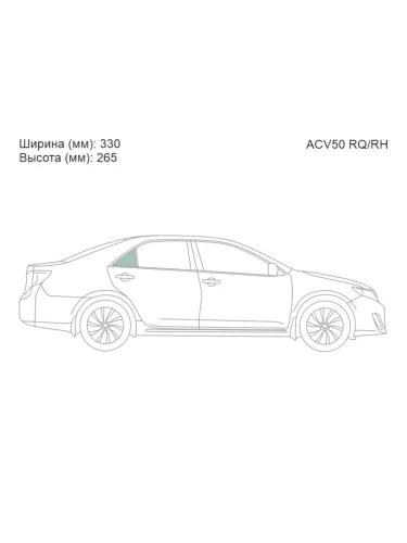 Стекло форточки (Сзади Справа Цвет зеленый) Toyota Camry (XV50) 11-18  Camry UAEUSA 11-17